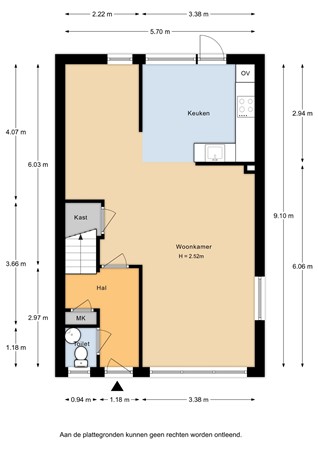 Floorplan - Assumburg 123, 3328 BD Dordrecht